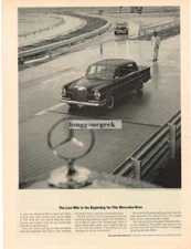 1963 Mercedes Banz 300 SE Sedan Vintage Print Ad