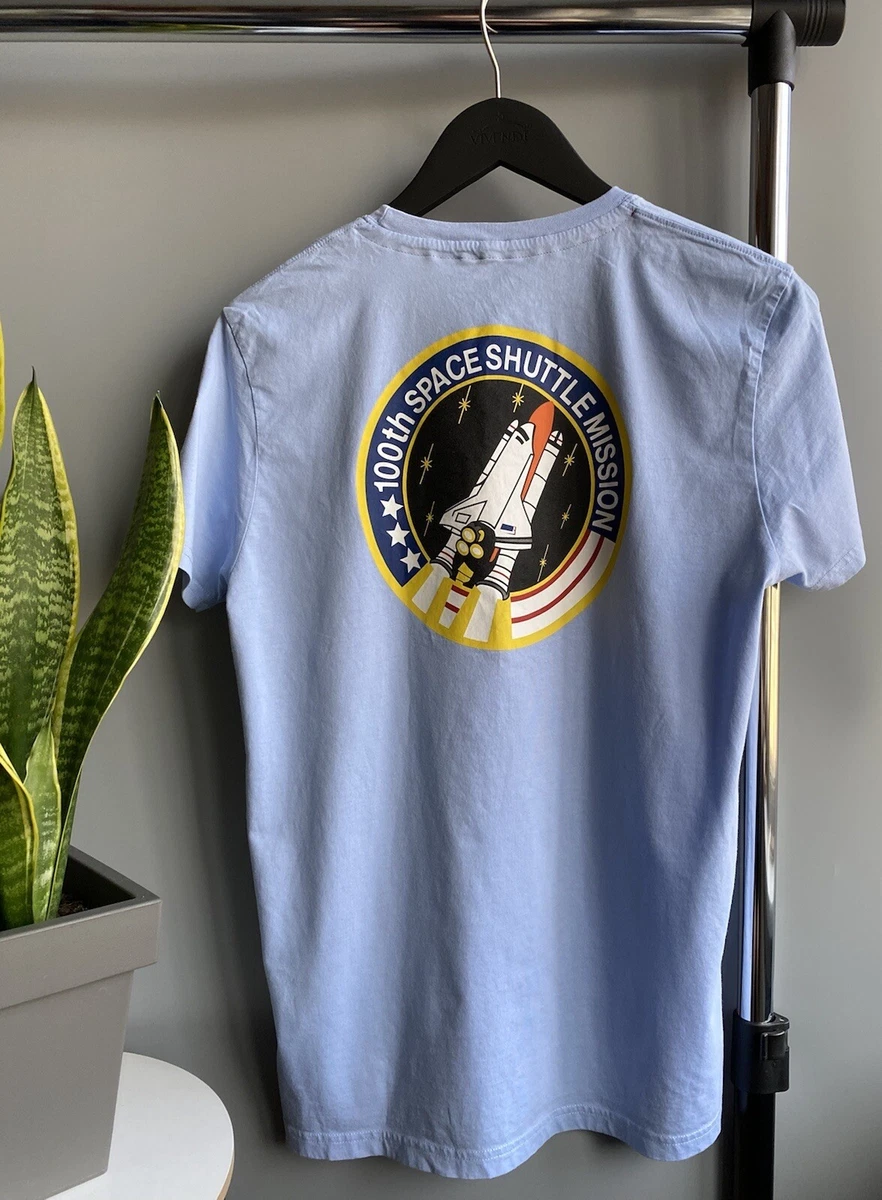 Alpha Industries NASA T Shirt 100th Space Shuttle Mission Size M Blue Men  Medium | eBay