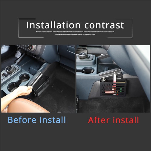 Aluminum Gear Shift Console Storage Box Tray Organizer For Ford Maverick 2022-24 - Picture 17 of 17