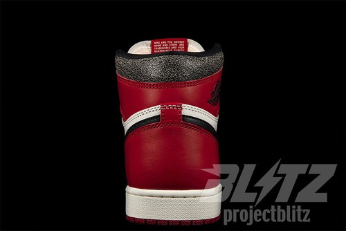 AIR JORDAN 1 RETRO HIGH OG GS CHICAGO LOST AND FOUND 2022 FD1437-612 VARSITY RED - Picture 5 of 6