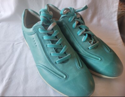 Ecco Street Evo One Womens Golf Shoes Sz 9 EU 40 Spikless Sneaker Cleats Teal