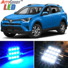 10 x Premium Blue LED Lights Interior Package Kit for Toyota RAV4 06-19 + Tool