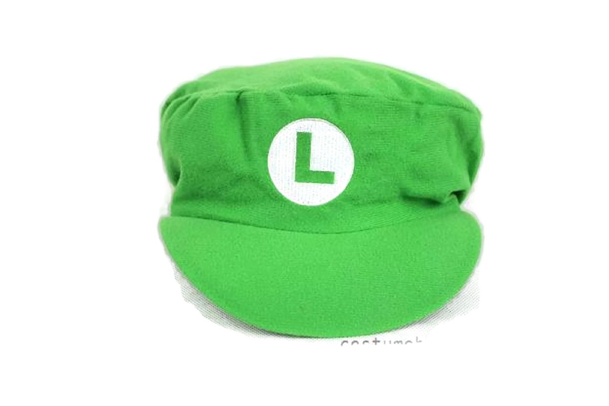Super Mario Luigi Bonnet Vert – Taille Unique – Déguisement Enfant Dès 4 Ans – Carnaval Et Fêtes