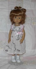 Global GENEVA Doll Wig SIZE 7/8 STRAWBERRY SHEEN Curly Up Do Ponytail NWT