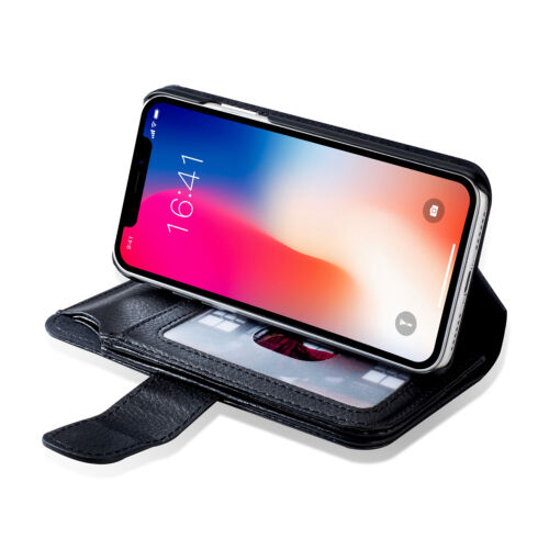 Nueva funda protectora de cuero tipo billetera abatible con soporte para tarjetas para Apple iPhone SE 2020 - Imagen 4 de 9