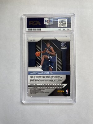 Jaren Jackson Signed Panini Prizm Rookie Card PSA/DNA Auto 10
