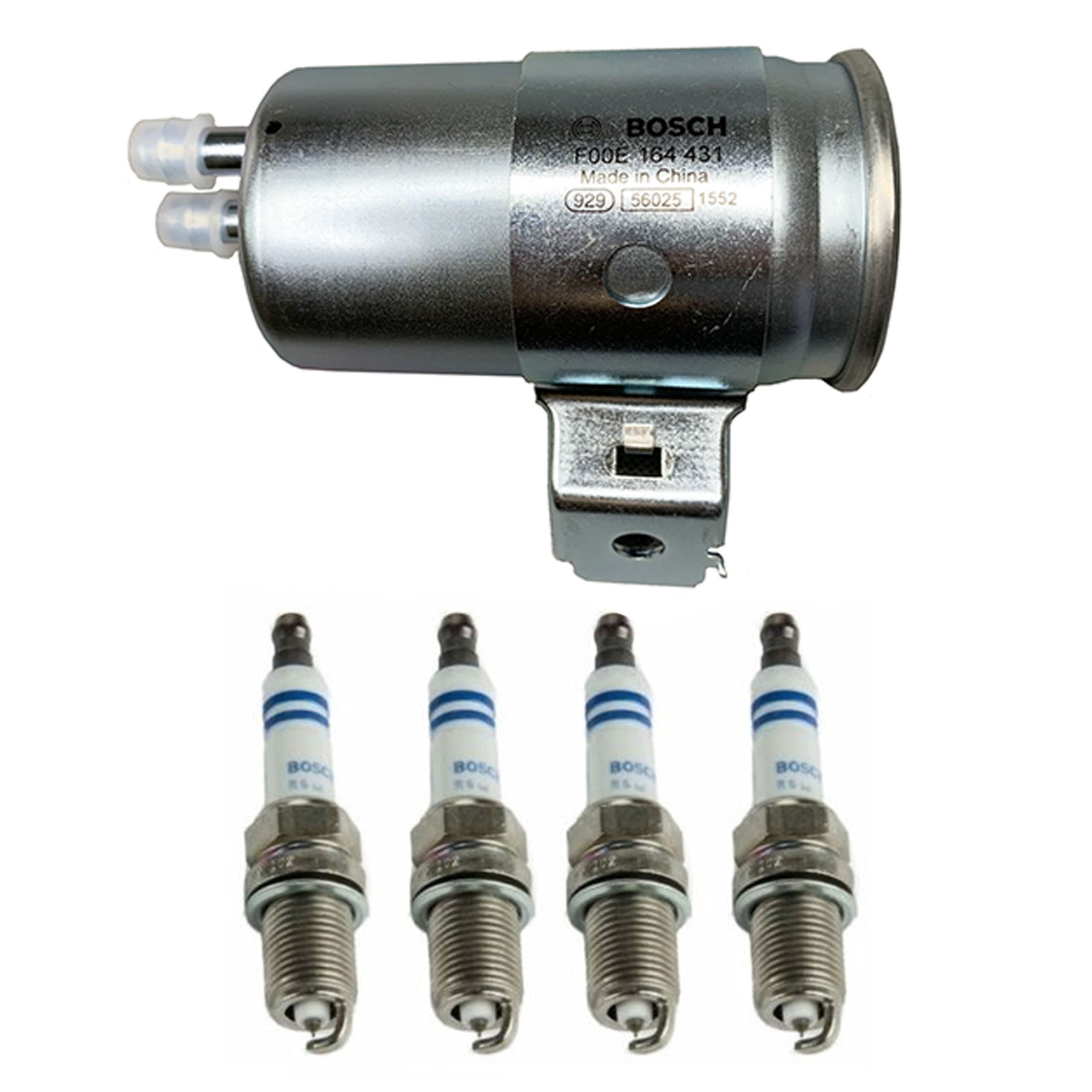 Bosch Fuel Filter Spark Plug Set For 1989-1990 Dodge Dakota SE 2.5L 77004WS 7907