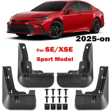 Mud Flaps For Toyota Camry SE XSE 2024 2025 x4 Splash Guards Mudguard Front Rear