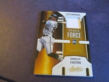 2022 PANINI  ABSOLUTE RODOLFO CASTRO  PLAYER WORN USED RELIC RC  /299 PIRATES