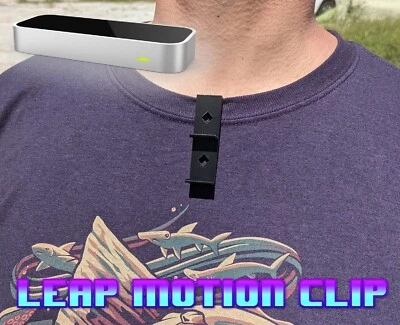 WOP Shirt Clip for Leap Motion Controller HDM Camera Mount 3D Printed