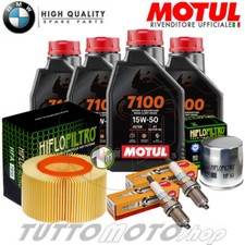 Tagliando BMW R 1100 R 1995 1996 1997 1998 Olio Motul 7100 Filtri Candele R1100