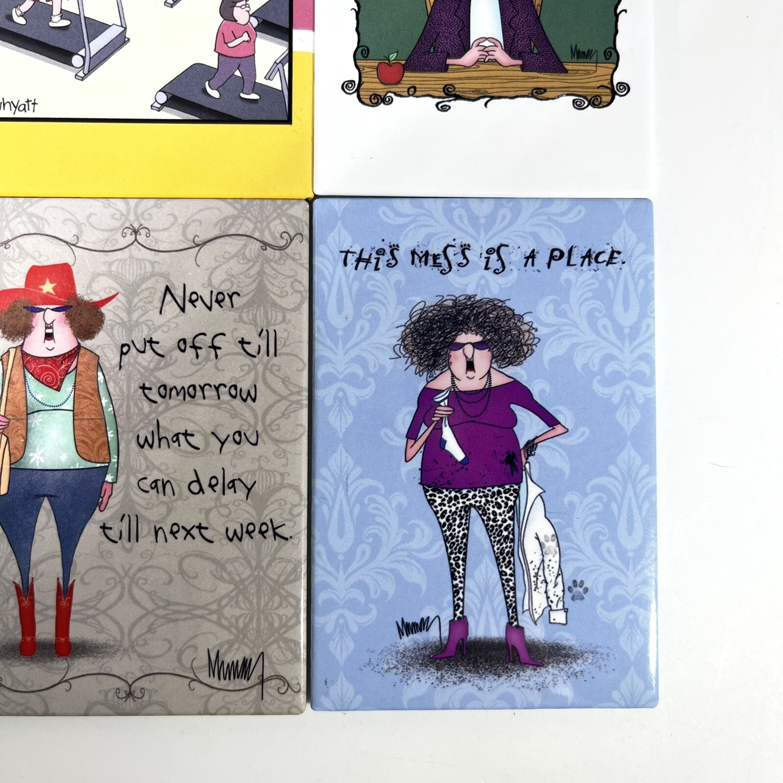 LEANIN TREE Set Of 4 Novelty Refrigerator eBay