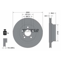 Textar 2X Bremsscheibe Hinten Ø300Mm InnenbelüFtet FüR Mercedes-Benz Glk-Klasse
