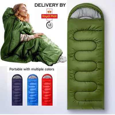 4 Jahreszeiten Schlafsack Wasserdicht Outdoor Camping Umschlag Single Zip Schlafsäcke
