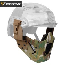 IDOGEAR Taktische Halbe Gesicht Maske Jay Maske Schnell Helm Sch&uuml;tzende Camo