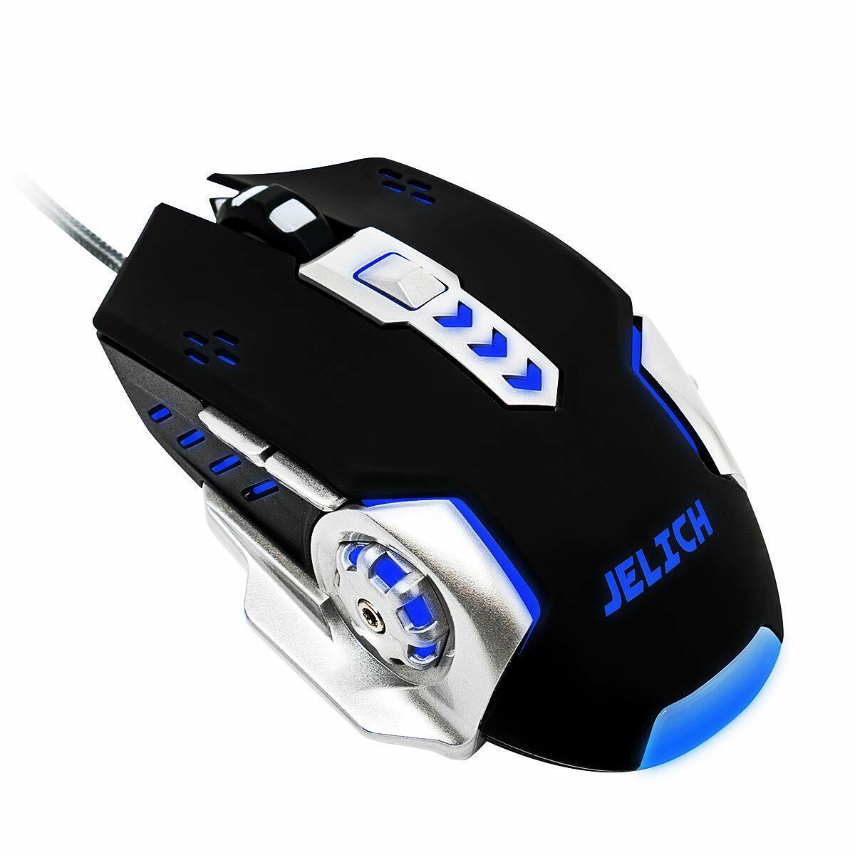 Gaming Mouse Ergonomic Mice – 3200 DPI 6 Buttons RGB Colorful Breathing LED