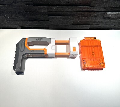 Nerf Modulus ECS-10 Aufbewahrung Stock Griff Schiene Aufsatz + 6 runde Magazin Clip