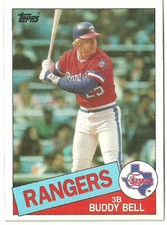 BUDDY BELL TEXAS RANGERS #745 - TOPPS NM-MT 1985