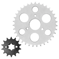 Caltric Front & Rear Drive Chain Sprocket For Polaris Sportsman 110 2016-2025