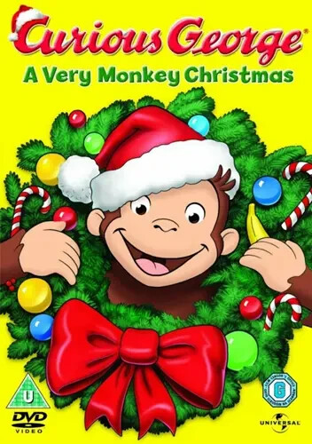 CURIOUS GEORGE - A VERY MONKEY CHRISTMAS - NEW / SEALED DVD - UK STOCK