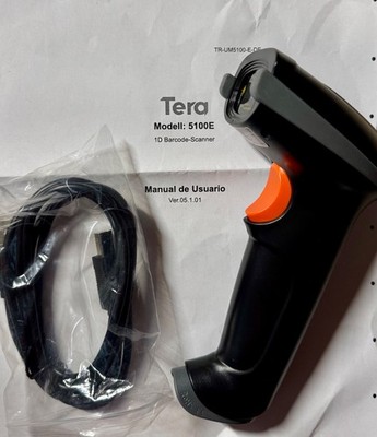 Tera 1D Kabelloser Barcodescanner Wireless und USB Wired Modell: 5100  