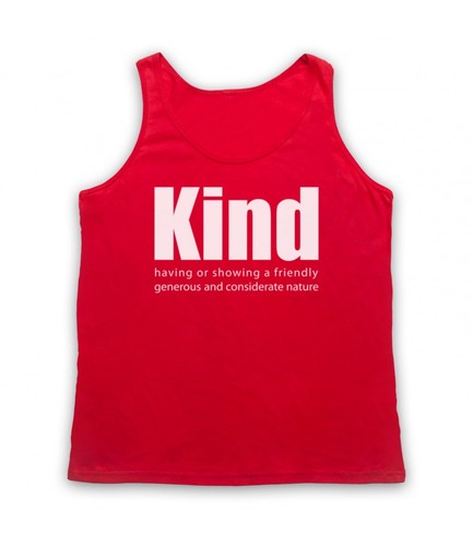 Define Topping Kind Definition Friendly Generous Considerate Nature Adults Vest Tank ...