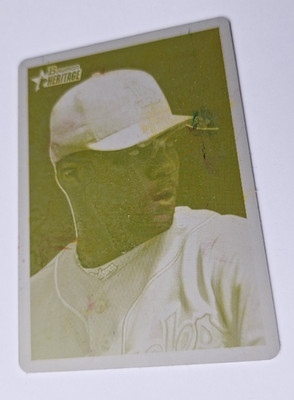 WILSON BETEMIT 2006 Topps Bowman Heritage #65 CYAN PRESS PLATE 1/1 Baseball Card