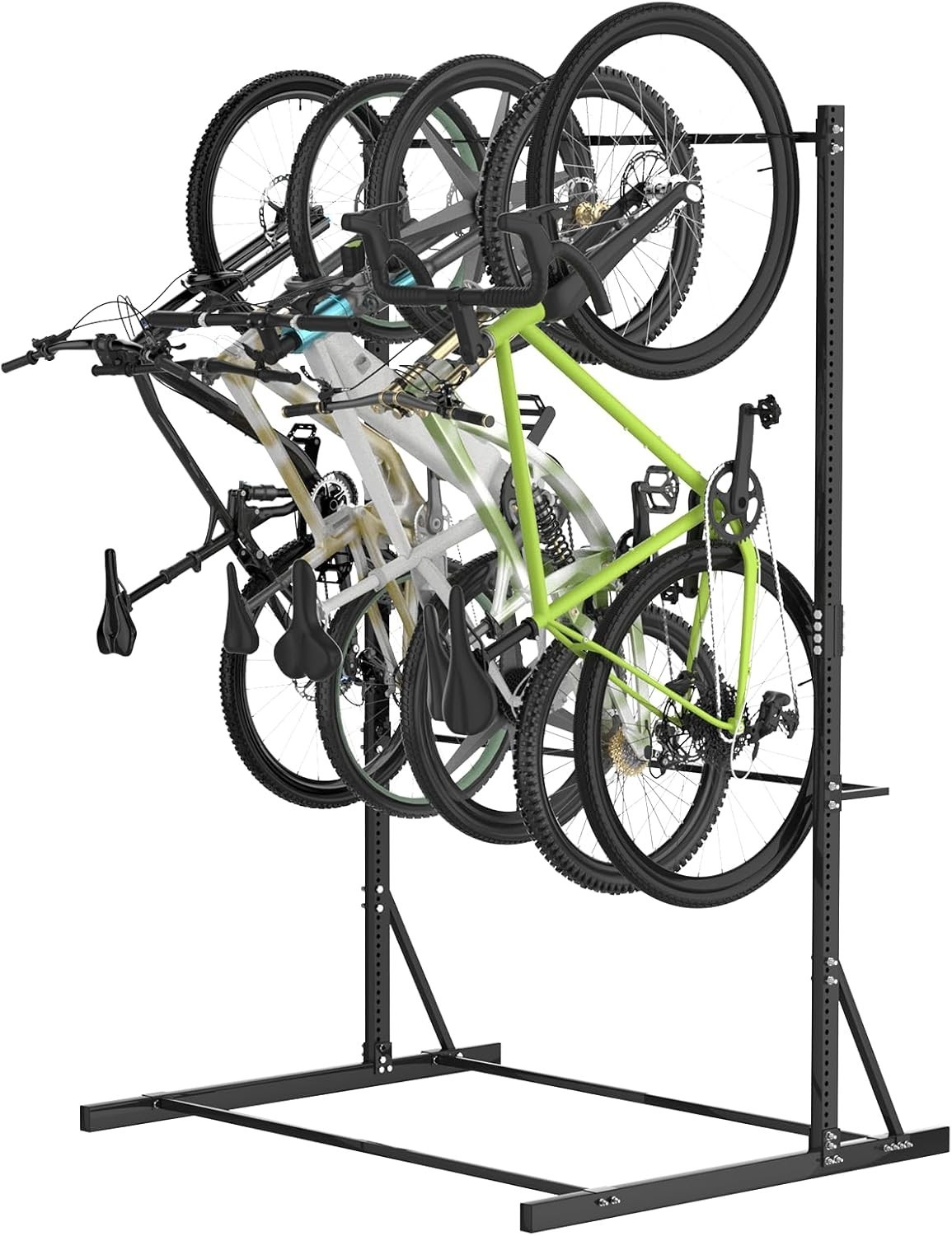 Garage Bike Rack,Freestanding Bike Storage Rack,5 Bikes Vertical Bike Storage...