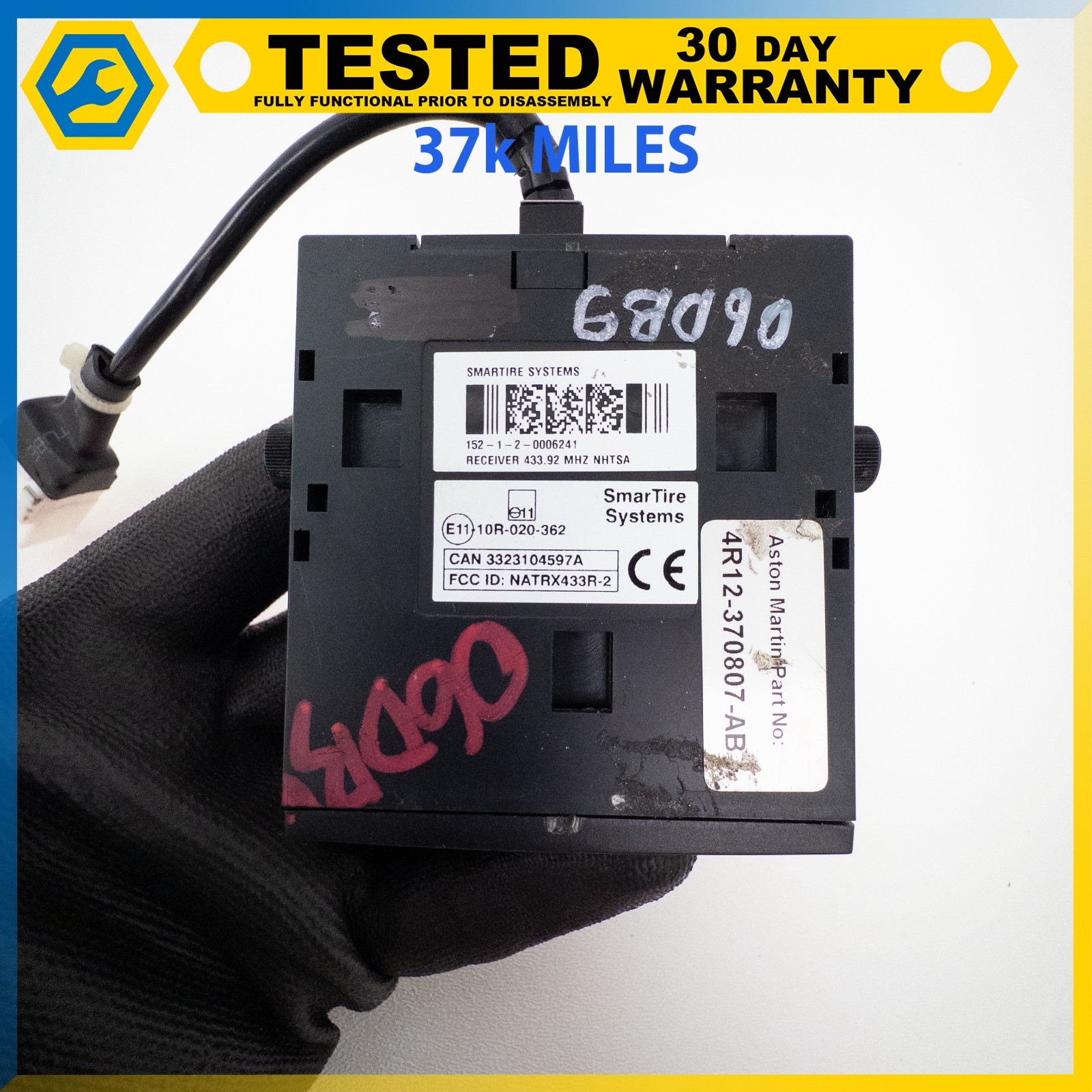 05-08 ASTON MARTIN DB9 V8 VANTAGE TIRE PRESSURE MONITORING SYSTEM TPMS MODULE OE