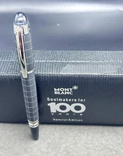 Montblanc Starwalker Ballpoint Pen Check Black Body + Silver Clip I Black Ink