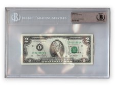 David Hyde Pierce Signed Autographed $2 Bill Frasier Niles Crane BAS 0681