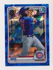 BRENNEN DAVIS ⚾ 2020 Bowman Chrome Draft Sapphire #BD-107 Chicago Cubs