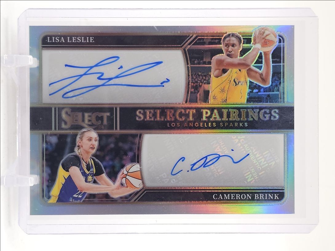 LISA LESLIE CAMERON BRINK 2024-25 SELECT WNBA SILVER AUTO 01/25 Q0004