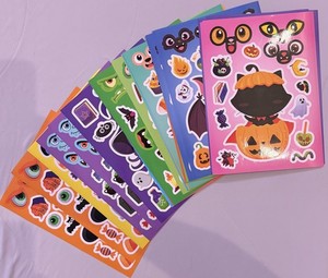 Halloween Sticker Book 32 Pages Cute Spooky Stickers Kids Crafts Party Favors