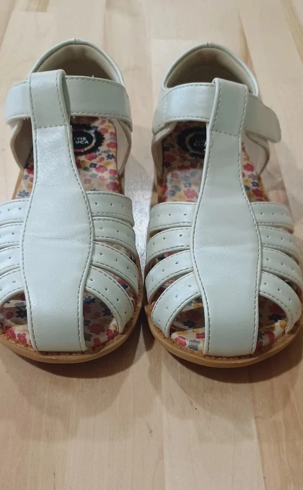 Livie And Luca Shoes Sandals Paz Classic White Pearl Girl Size 11 - Image 4 of 4