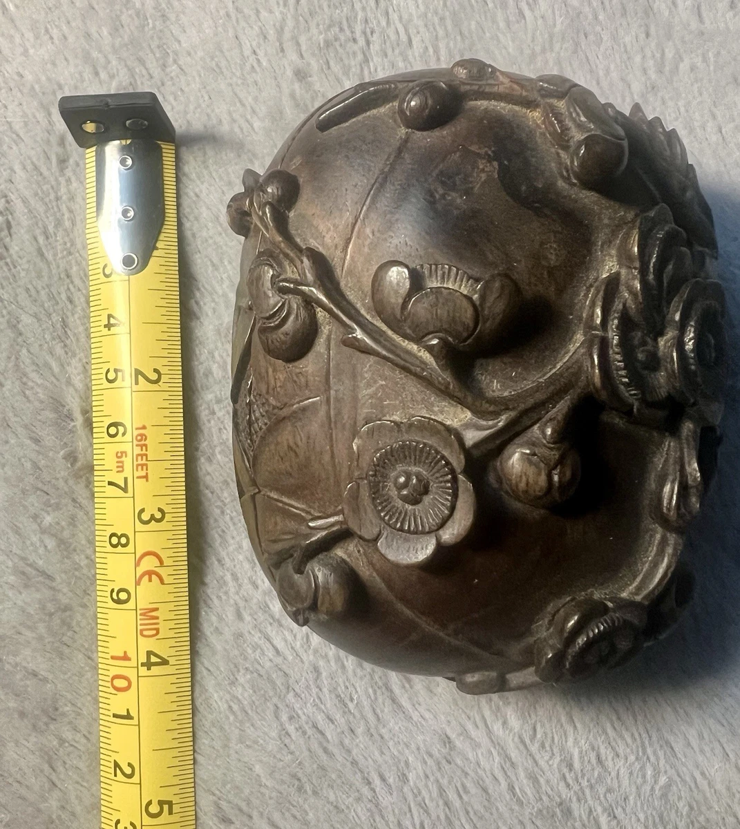 中式木雕在中式古董盒子| eBay