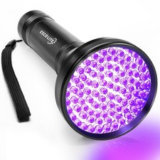 Black Light UV Flashlight, 100 LED Black Light for Pet Urine Detection,Ultrav...