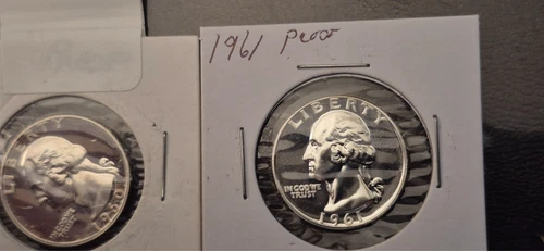 2 Proof Silver Washington Quarters