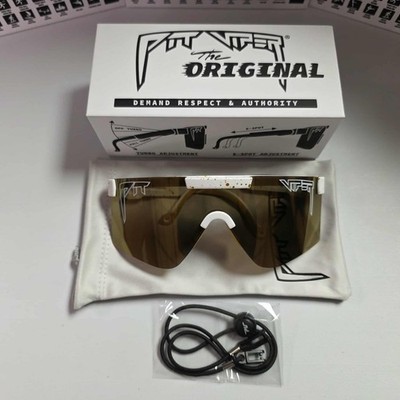 Pit Viper The Bel Air Original 2.0/HDPV Polarized Gold Lens WIDE NIB