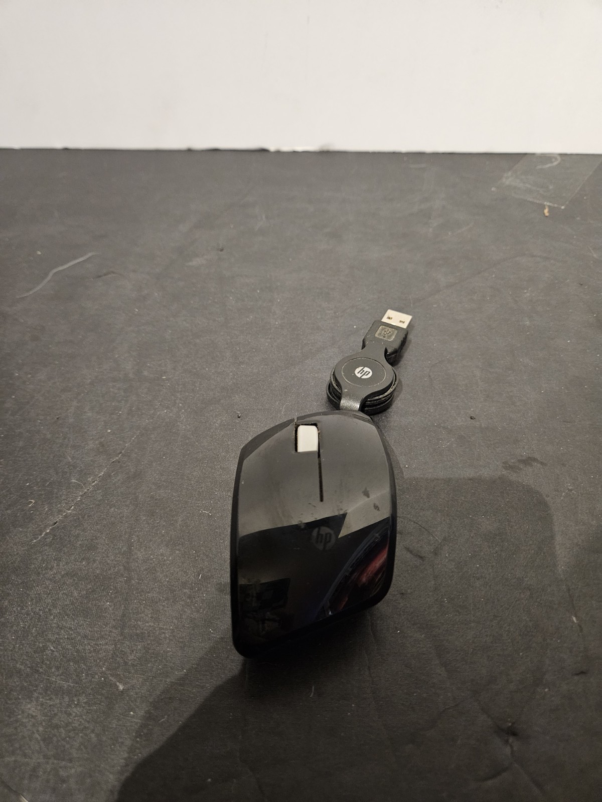 HEWLETT PACKARD HP USB Optical Travel Mouse Black Wired - 2 Button Scroll