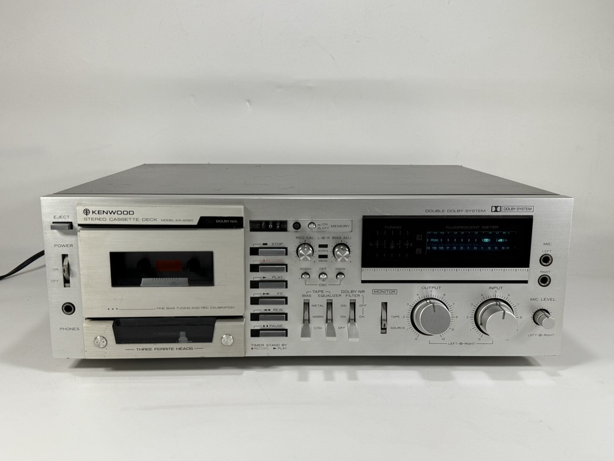 Vintage 1980s Kenwood KX-2060 Hifi Dolby Cassette Tape Deck ~ NEED