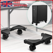 Adjustable Mobile CPU Stand with Rolling Caster Wheels PC Computer Tower Holder