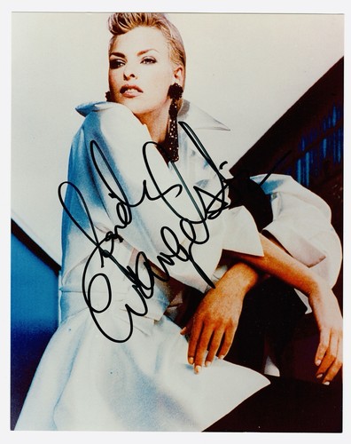 Linda Evangelista Signed Autographed 8x10 Photo Fashion Model Supermodel