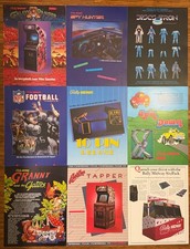 Vintage 1980's Centri SEGA Nintendo Arcade Promotional Sales Flyer Lot of 11