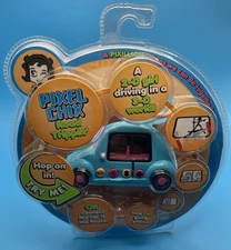 Pixel Chix Road Trippin Blue Car Pink Wheels Keychain Toy Girl 1st Edition NEW