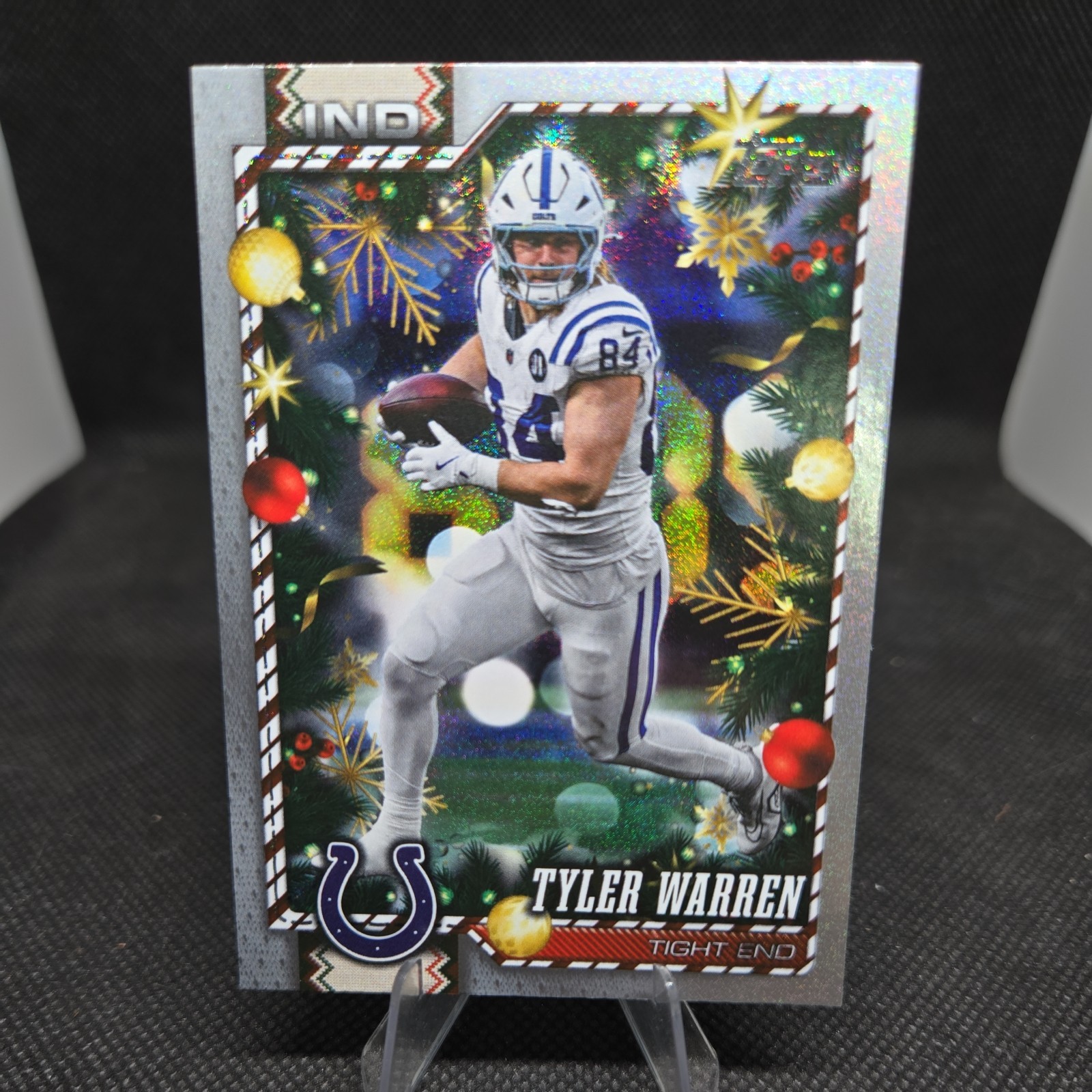 2026 Topps Holiday Tyler Warren #43 Glitter Indianapolis Colts