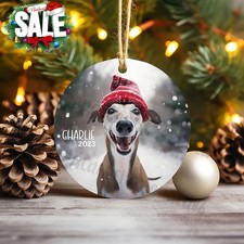 Greyhound Ornaments. Personalized Whippet Tree Ornament Greyhound or Whippet...