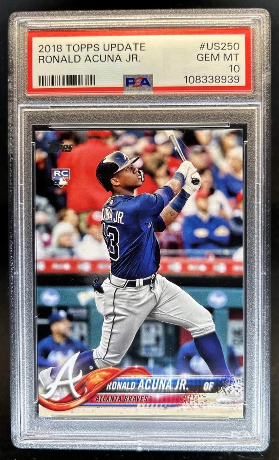 2018 Topps Update Ronald Acuna Jr. RC Rookie #US250a Braves PSA 10 GEM MINT