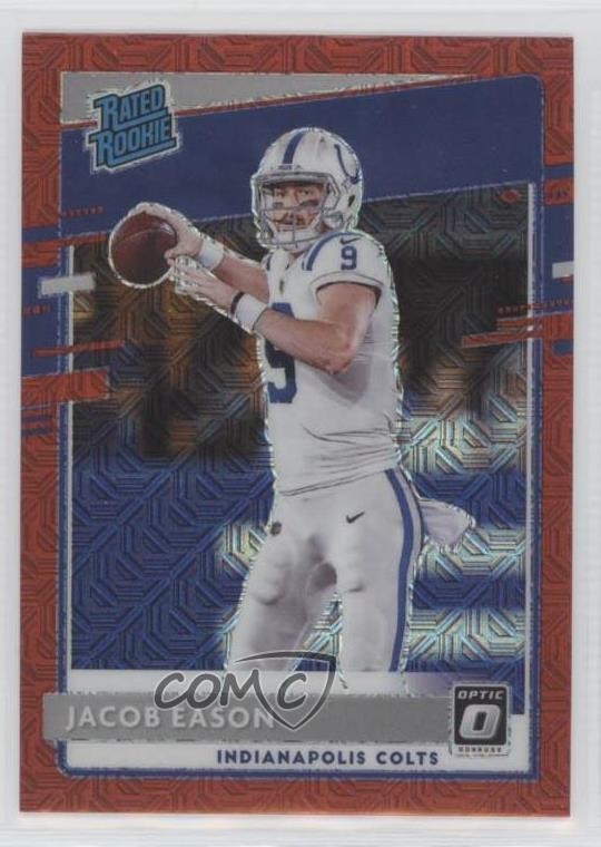 2020 Panini Donruss Optic Rated Rookies Red Mojo Prizm Jacob Eason #162 12yh