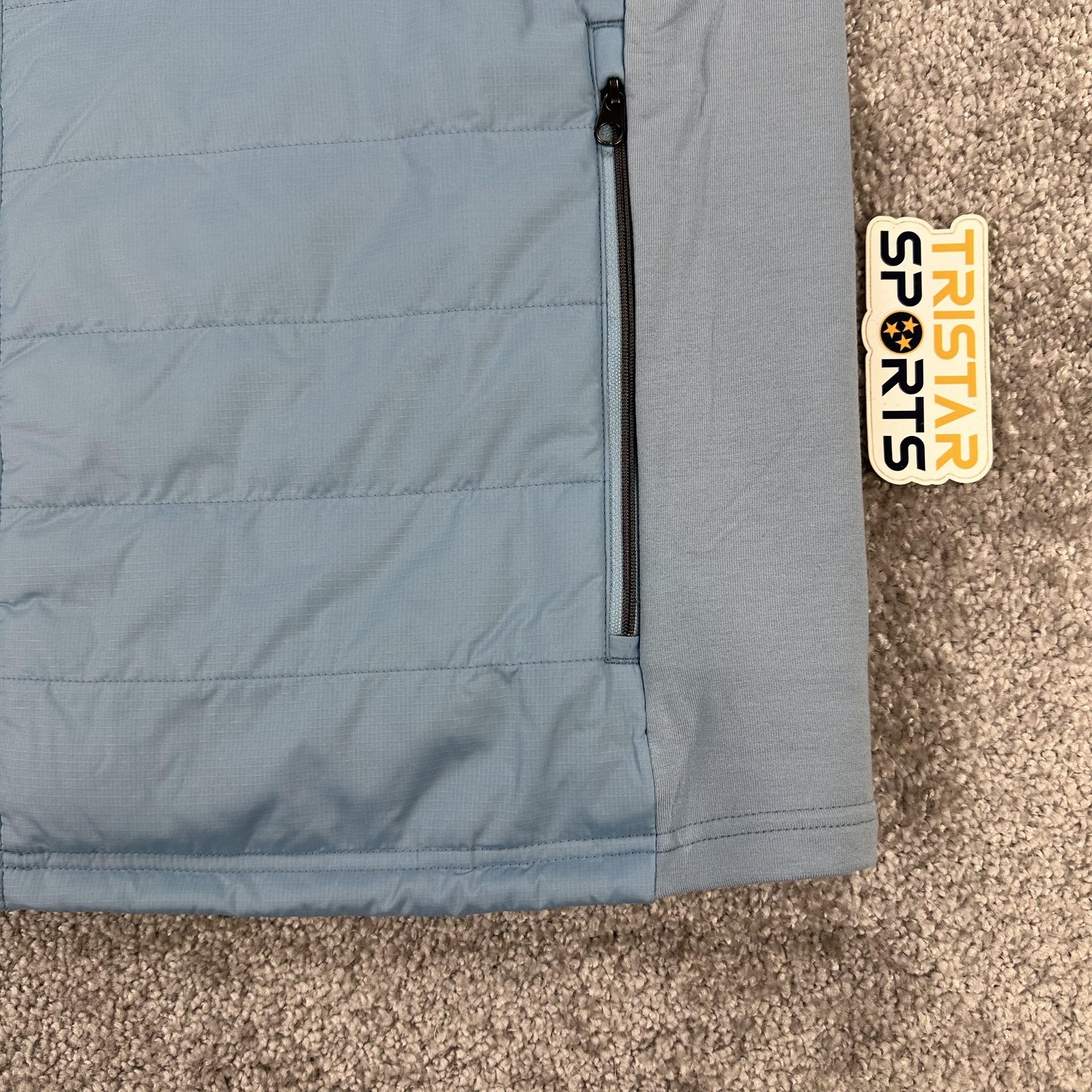 RLX Ralph Lauren Golf Jacket Mens XL Blue Quilted Hybrid Insulated Full Zip